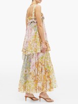 Thumbnail for your product : Zimmermann Super Eight Floral-print Chiffon Dress - Pink Print