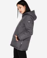 Thumbnail for your product : Express Elongated Side Zip Puffer Coat
