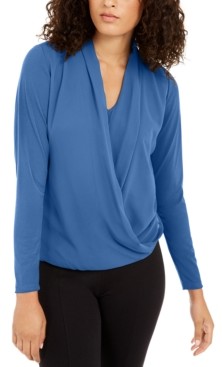alfani surplice top