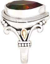 Thumbnail for your product : Artisan Crafted Sterling Silver Watermelon Quartz Triplet Ring