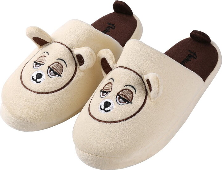 Women's Soft Cozy Slip-On Plush Luxury Home Warm Cute Bear Slippers