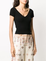 Thumbnail for your product : Temperley London Lavender V-neck eyelet-knit top