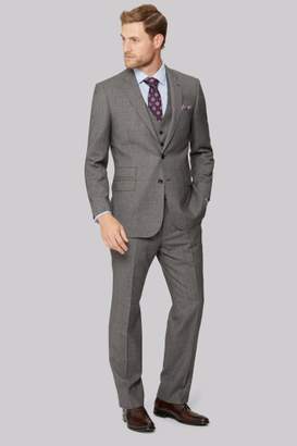 Savoy Taylors Guild Regular Fit Neutral Milled Birdseye Suit