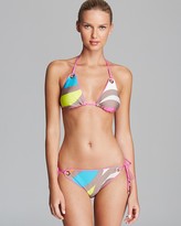 Thumbnail for your product : Trina Turk The New Pop Wave Triangle Slider Bikini Top & The New Pop Wave Tie Side Hipster