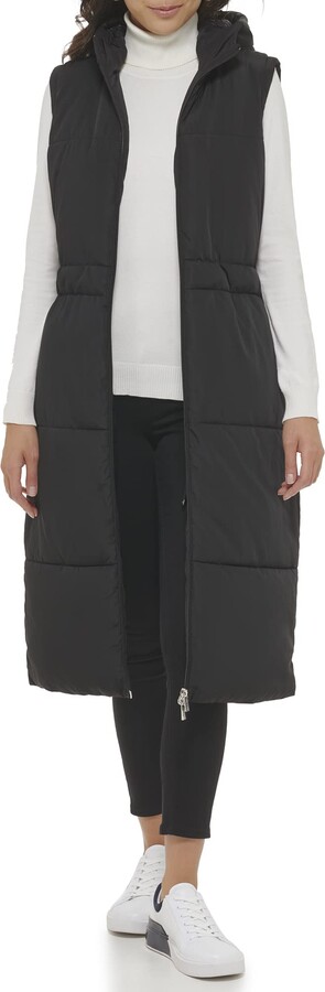 - Calvin Lightweight Comfortable Long Vest ShopStyle Packable Puffer Klein Women\'s