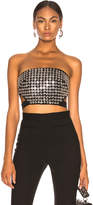 Thumbnail for your product : David Koma Metal Disc Bustier in Black & Silver | FWRD