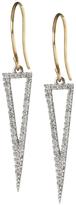 Thumbnail for your product : Adina Reyter Long Open Pave Triangle Earrings