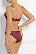 Thumbnail for your product : Stella McCartney Minnie Sipping lace, stretch-silk and point d'esprit contour bra