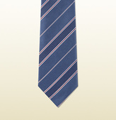 Thumbnail for your product : Gucci Striped Woven Silk Tie