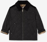 Thumbnail for your product : Burberry Childrens Corduroy Detail Diamond Quilted Jacket Size: 12Y
