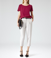 Thumbnail for your product : Reiss Paro RELAXED SCOOP NECK TOP