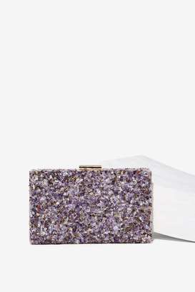 Factory Candy Store Rock Amethyst Clutch