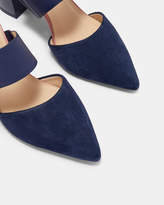 Thumbnail for your product : Ted Baker IPIXNA Suede block heel mules