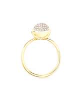 Thumbnail for your product : Tamara Comolli Bouton 18K Yellow Gold Pave Diamond Ring, Size 7/54