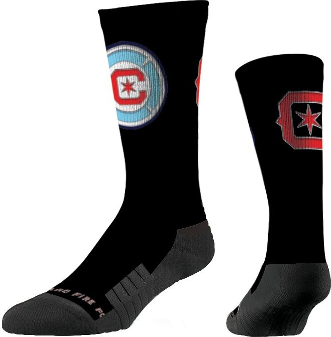 Strideline Chicago Fire Chrome Socks, Men's