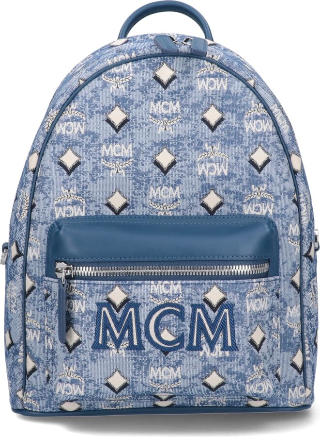 MCM, Bags, Brand New Lightly Used Mcm Blue Backpack
