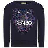 Thumbnail for your product : Kenzo KidsGirls Navy Blue Tiger Sweater