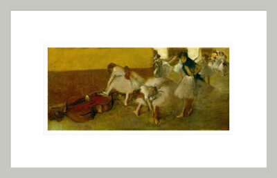 Red Barrel Studio Dancers in the Green Room by Edgar Degas -Framed Giclee Print