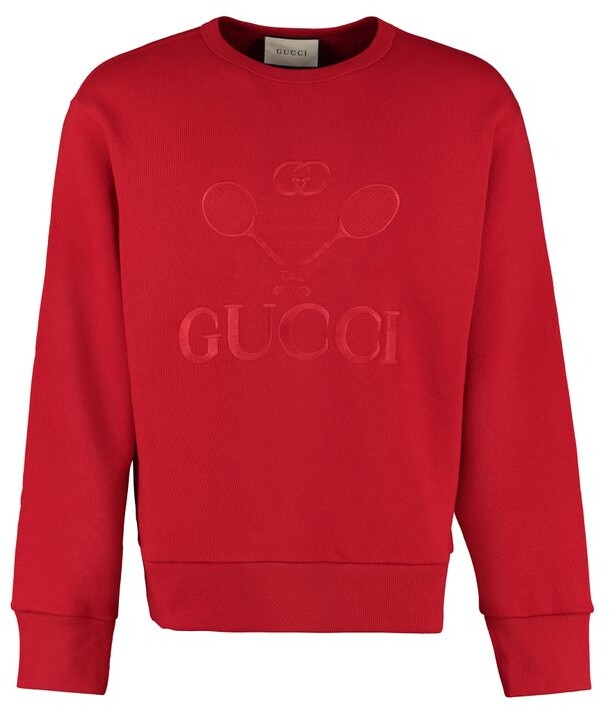 Gucci Tennis Embroidered Crewneck Sweatshirt - ShopStyle Sweaters