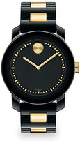 Thumbnail for your product : Movado Bold Ceramic & Goldtone IP Stainless Steel Watch/Black