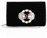 Thumbnail for your product : Miu Miu Delice Jeweled Velvet Clutch
