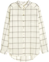 Thumbnail for your product : H&M Cotton Shirt - Natural white/checked - Ladies