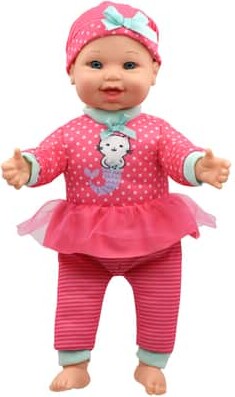 Little Darlings Little Darling 12" Soft Body Baby Doll With 6 Different Baby Sounds