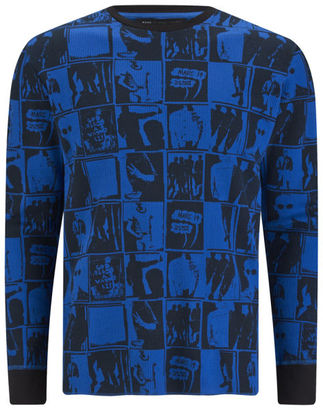 Marc by Marc Jacobs Men's Silhouette Print Long Sleeve TShirt - Blue Multi