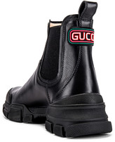 Thumbnail for your product : Gucci Leon Chelsea Boot in Black & Black | FWRD