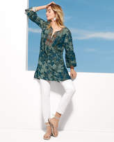 Thumbnail for your product : Johnny Was Plus Size Flare-Sleeve Tunic Dress