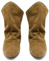 Thumbnail for your product : Isabel Marant Doey Suede Ankle Boots - Womens - Khaki
