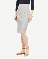 Thumbnail for your product : Ann Taylor Petite Striped Knit Slit Skirt