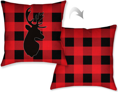 Laural Home Buffalo Check Throw Pillow