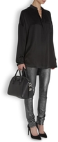 Thumbnail for your product : Haider Ackermann Silver worn leather leggings