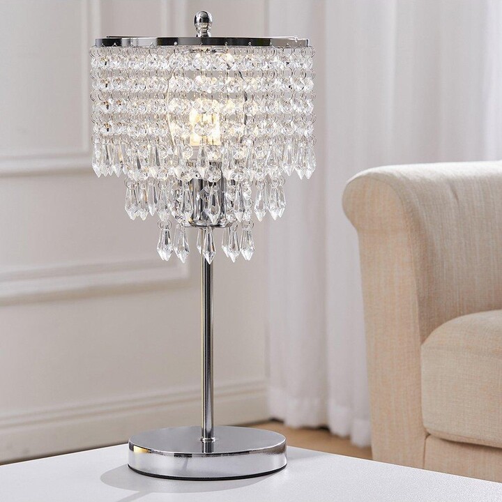 Living and Home Small Crystal Table Lamp ShopStyle