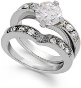 Thumbnail for your product : Thalia Sodi Silver-Tone Cubic Zirconia Stone Ring and Band Set