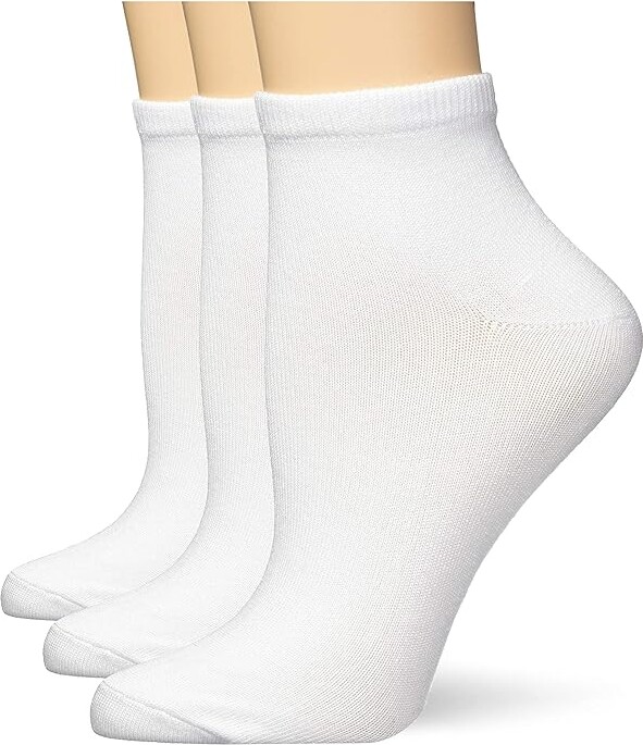 Hanes womens Comfortsoft Ankle Sock 3-pack fashion liner socks - ShopStyle