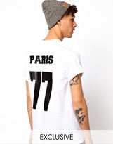 Thumbnail for your product : Reclaimed Vintage Paris Baseball T-Shirt