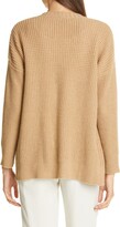 Thumbnail for your product : Eileen Fisher Recycled Cashmere & Wool Thermal Knit Cardigan