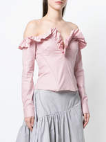 Thumbnail for your product : Marques Almeida ruffled off shoulder blouse