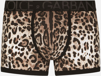 hop huisvrouw Vertrouwen op Dolce & Gabbana Leopard-print two-way stretch cotton boxers - ShopStyle