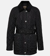 Quilted belted jacket 