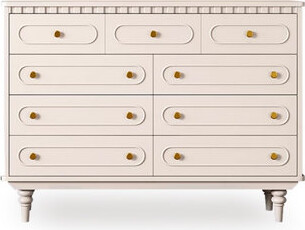 Latitude Run Cream Solid Wood Accent Cabinet