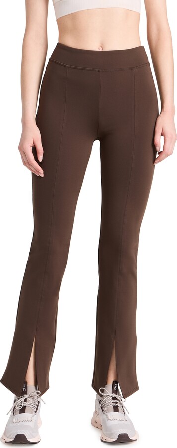 Alo Yoga High Waisted Ripped Warrior Legging In Brown