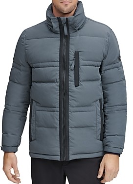Andrew Marc Huxley Removable-Hood Down Jacket