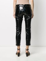 Thumbnail for your product : Junya Watanabe Vinyl-Effect Cropped Trousers