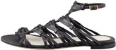 Thumbnail for your product : Jason Wu Strappy Flat Sandal, Black