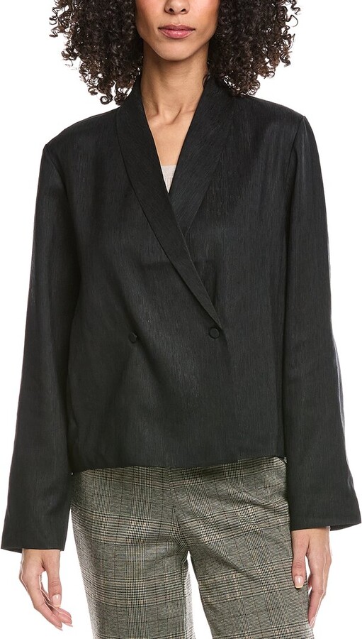 eileen fisher shawl collar