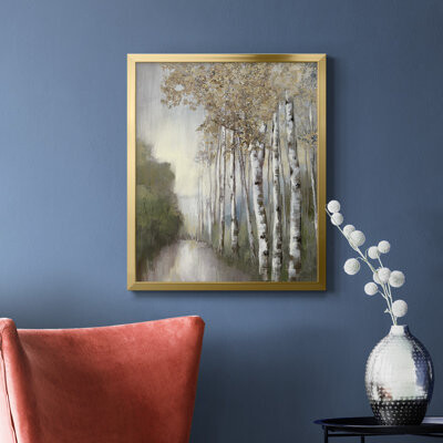 Millwood Pines Woodland Walk Neutral Premium Framed Canvas - Ready to Hang