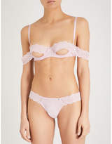 Thumbnail for your product : PAMELA LOVES COCO DE MER Ladysmith lace half-open bra